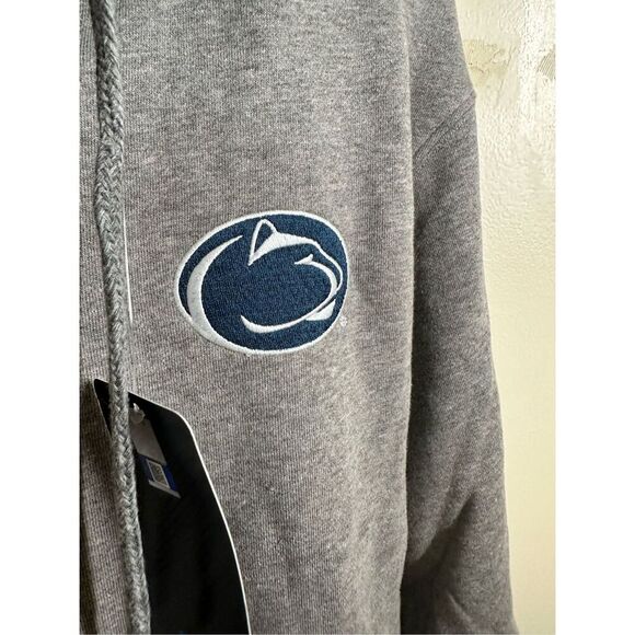 Pennsylvania State Gray Sewn In Logo Zip Ip Hoodie Sweatshirt Size Large New - Picture 6 of 7